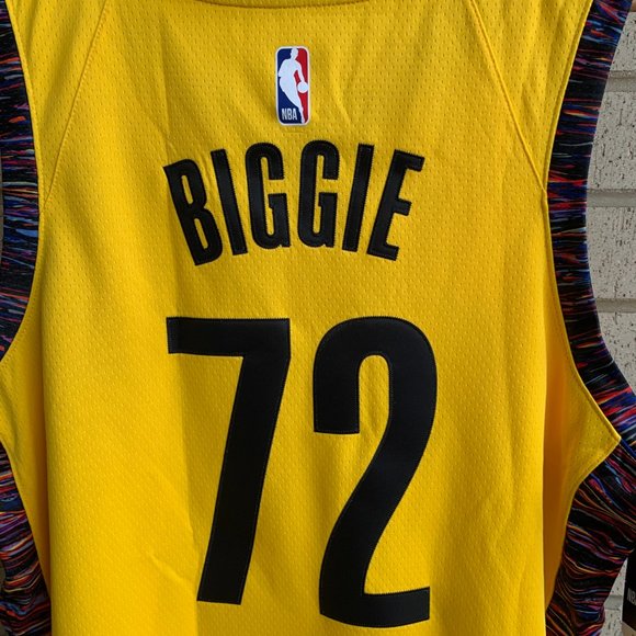 Nike Brooklyn Nets Biggie Bed-Stuy Jersey - Yellow - Picture 3 of 12